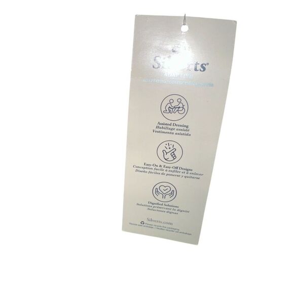 NEW WITH TAGS Men's Assisted Dressing Hospital & Home Care Gown Men's Size small - Picture 8 of 11